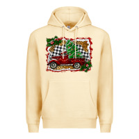 Pina Colada Christmas Truck With Christmas Tree Premium Hoodie - RanaPortraitStore