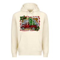 Sandshell Christmas Truck With Christmas Tree Premium Hoodie - RanaPortraitStore