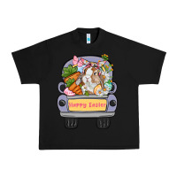 Black Happy Easter bunny truck Easter Day Urban Heavy Tee - CowGirlArtShop