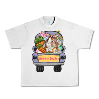Lunar Rock Happy Easter bunny truck Easter Day Urban Heavy Tee - CowGirlArtShop
