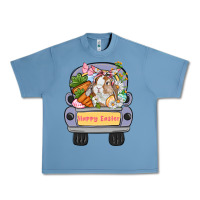 Pebble Blue Happy Easter bunny truck Easter Day Urban Heavy Tee - CowGirlArtShop
