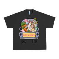 Happy Easter Bunny Truck Easter Day Urban Heavy Tee | Teevron