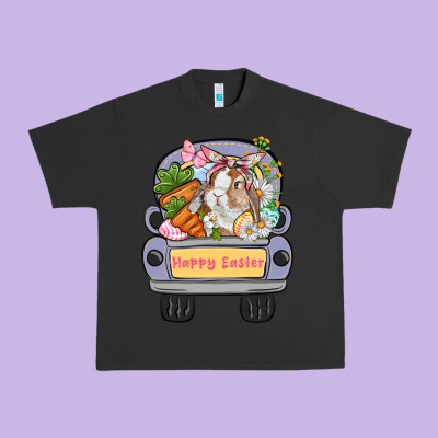 Happy Easter Bunny Truck Easter Day Urban Heavy Tee Designed By Cowgirlartshop