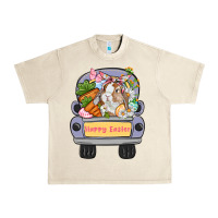 Sandshell Happy Easter bunny truck Easter Day Urban Heavy Tee - CowGirlArtShop