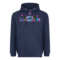 Navy stitches Heavyweight Hoodie - AdoDesignShop