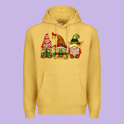 Elf Gnomes Premium Hoodie Designed By Cowhidedigitalart