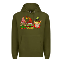 Army Green Elf Gnomes Premium Hoodie - CowhideDigitalArt