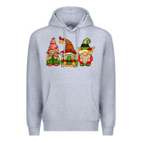 Heather Grey Elf Gnomes Premium Hoodie - CowhideDigitalArt