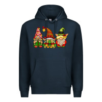 Navy Elf Gnomes Premium Hoodie - CowhideDigitalArt