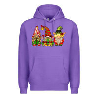 Purple Elf Gnomes Premium Hoodie - CowhideDigitalArt