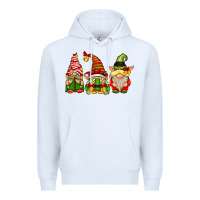 White Elf Gnomes Premium Hoodie - CowhideDigitalArt