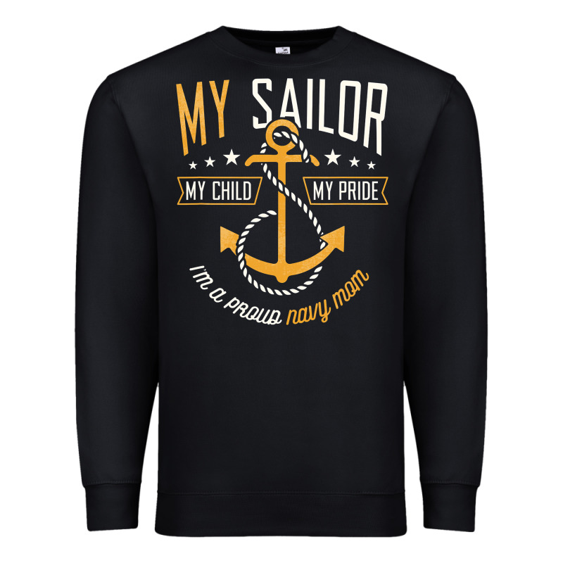 Proud Navy Mother For Moms Of Sailors Proud Mom Navy Family Premium Sweatshirt by longCreatives | Teevron