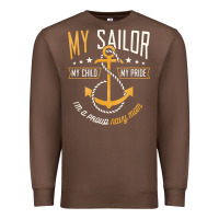 Chestnut Proud Navy Mother for Moms of Sailors Proud Mom Navy Family Premium Sweatshirt - longCreatives
