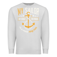 Dove Grey Proud Navy Mother for Moms of Sailors Proud Mom Navy Family Premium Sweatshirt - longCreatives