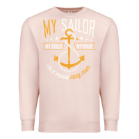 Pale Pink Proud Navy Mother for Moms of Sailors Proud Mom Navy Family Premium Sweatshirt - longCreatives
