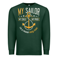 Sports Green Proud Navy Mother for Moms of Sailors Proud Mom Navy Family Premium Sweatshirt - longCreatives