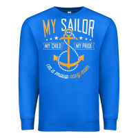 True Royal Proud Navy Mother for Moms of Sailors Proud Mom Navy Family Premium Sweatshirt - longCreatives
