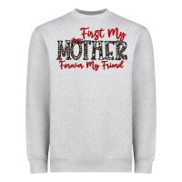 Heather Grey first my mother forever my friend Heavyweight Sweatshirt - CowhideDigitalArt