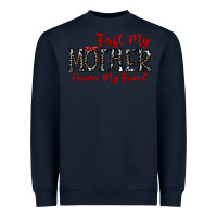 Navy first my mother forever my friend Heavyweight Sweatshirt - CowhideDigitalArt