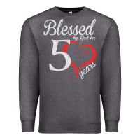 Charcoal Heather Vintage 50th Birthday Blessed By God For 50 Years Birthday Premium Sweatshirt - longCreatives