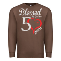 Chestnut Vintage 50th Birthday Blessed By God For 50 Years Birthday Premium Sweatshirt - longCreatives