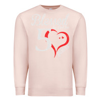 Pale Pink Vintage 50th Birthday Blessed By God For 50 Years Birthday Premium Sweatshirt - longCreatives