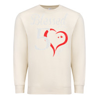 Sandshell Vintage 50th Birthday Blessed By God For 50 Years Birthday Premium Sweatshirt - longCreatives