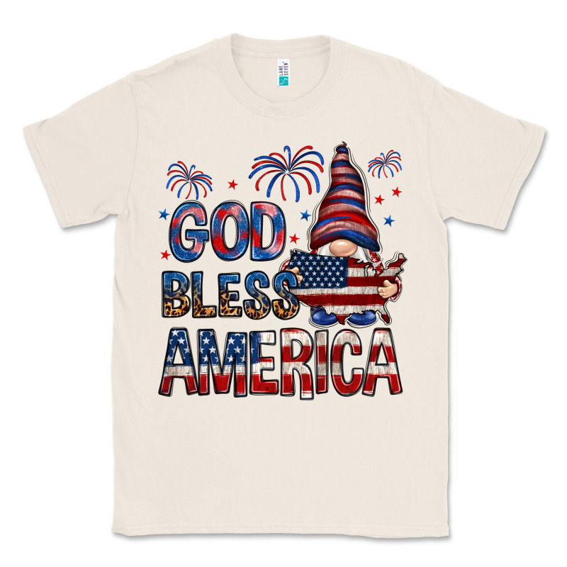 God Bless America With Gnome 4th Of July Classic Tee by HowdyJamesFarm | Teevron