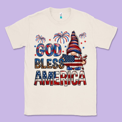 God Bless America With Gnome 4th Of July Classic Tee Designed By Howdyjamesfarm