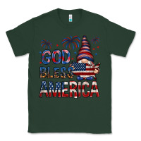 Sports Green God Bless America with gnome 4th of july Classic Tee - HowdyJamesFarm