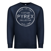 Navy Pyrex Mark  Vintage Collector Made in USA Premium Sweatshirt - longCreatives
