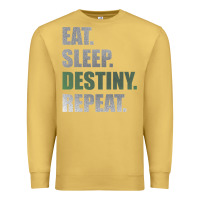 Antique Gold Destiny  Eat Sleep Destiny Repeat Short Sleeve Premium Sweatshirt - longCreatives