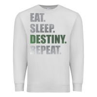 Dove Grey Destiny  Eat Sleep Destiny Repeat Short Sleeve Premium Sweatshirt - longCreatives