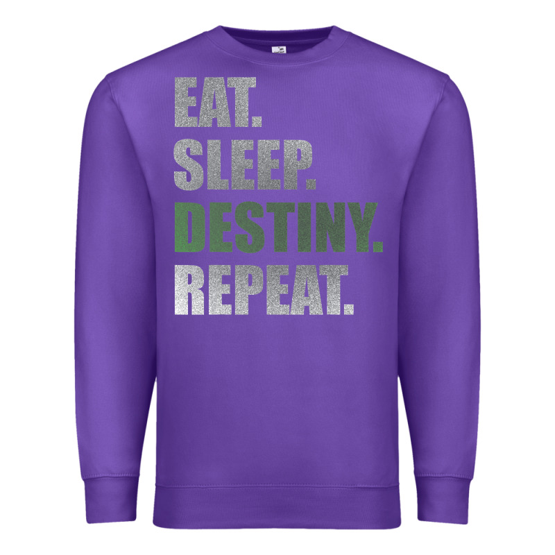 Destiny  Eat Sleep Destiny Repeat Short Sleeve Premium Sweatshirt by longCreatives | Teevron