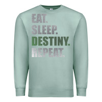 Seafoam Destiny  Eat Sleep Destiny Repeat Short Sleeve Premium Sweatshirt - longCreatives