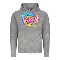 Cloud Rock Mama Tie dye Leopard Vintage Hoodie - CowCowDesign