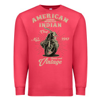 Cardinal Vintage American Motorcycle Indian for Old Biker Gifts Premium Sweatshirt - longCreatives