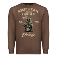 Chestnut Vintage American Motorcycle Indian for Old Biker Gifts Premium Sweatshirt - longCreatives