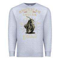 Heather Grey Vintage American Motorcycle Indian for Old Biker Gifts Premium Sweatshirt - longCreatives