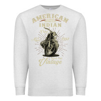 Oatmeal Heather Vintage American Motorcycle Indian for Old Biker Gifts Premium Sweatshirt - longCreatives