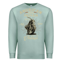 Seafoam Vintage American Motorcycle Indian for Old Biker Gifts Premium Sweatshirt - longCreatives
