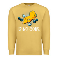 Antique Gold Dino Sore Funny Dinosaur Workout Gym Fitness Lifting Premium Sweatshirt - longCreatives