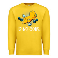 Lemon Dino Sore Funny Dinosaur Workout Gym Fitness Lifting Premium Sweatshirt - longCreatives