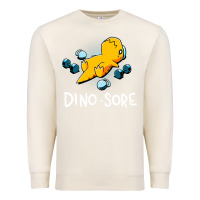 Sandshell Dino Sore Funny Dinosaur Workout Gym Fitness Lifting Premium Sweatshirt - longCreatives