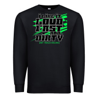 Black Dirt Modified Racing Apparel Sprint Car Dirt Track Racing Premium Sweatshirt - longCreatives