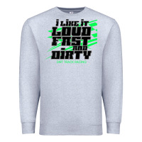 Heather Grey Dirt Modified Racing Apparel Sprint Car Dirt Track Racing Premium Sweatshirt - longCreatives