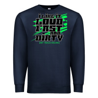 Navy Dirt Modified Racing Apparel Sprint Car Dirt Track Racing Premium Sweatshirt - longCreatives