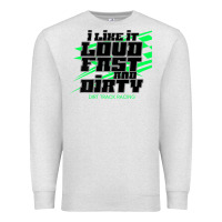 Oatmeal Heather Dirt Modified Racing Apparel Sprint Car Dirt Track Racing Premium Sweatshirt - longCreatives