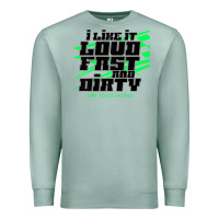 Seafoam Dirt Modified Racing Apparel Sprint Car Dirt Track Racing Premium Sweatshirt - longCreatives