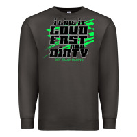 Smoke Dirt Modified Racing Apparel Sprint Car Dirt Track Racing Premium Sweatshirt - longCreatives